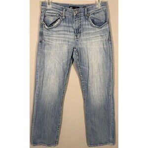BKE Buckle Jeans Mens 33x34 (Act Sz 33x32.5) Blue Jake Stretch Denim Bootcut